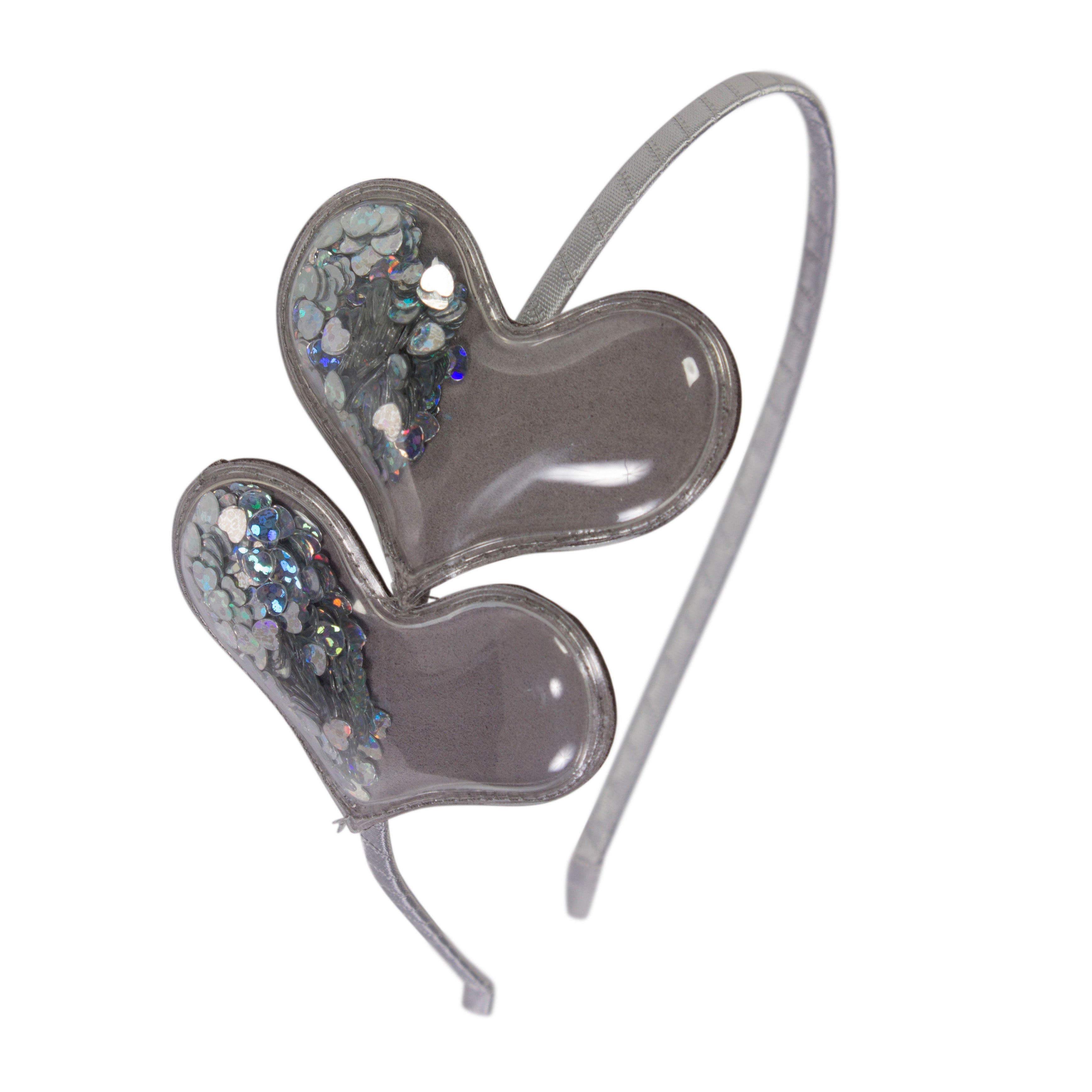 2 Heart HeadBand with Confetti - Denny's