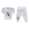 Two Piece Set Grey Tie Dye with Lightning Bolt - Denny's