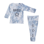 2pc Blue Tie Dye Baby Star Set - Denny's