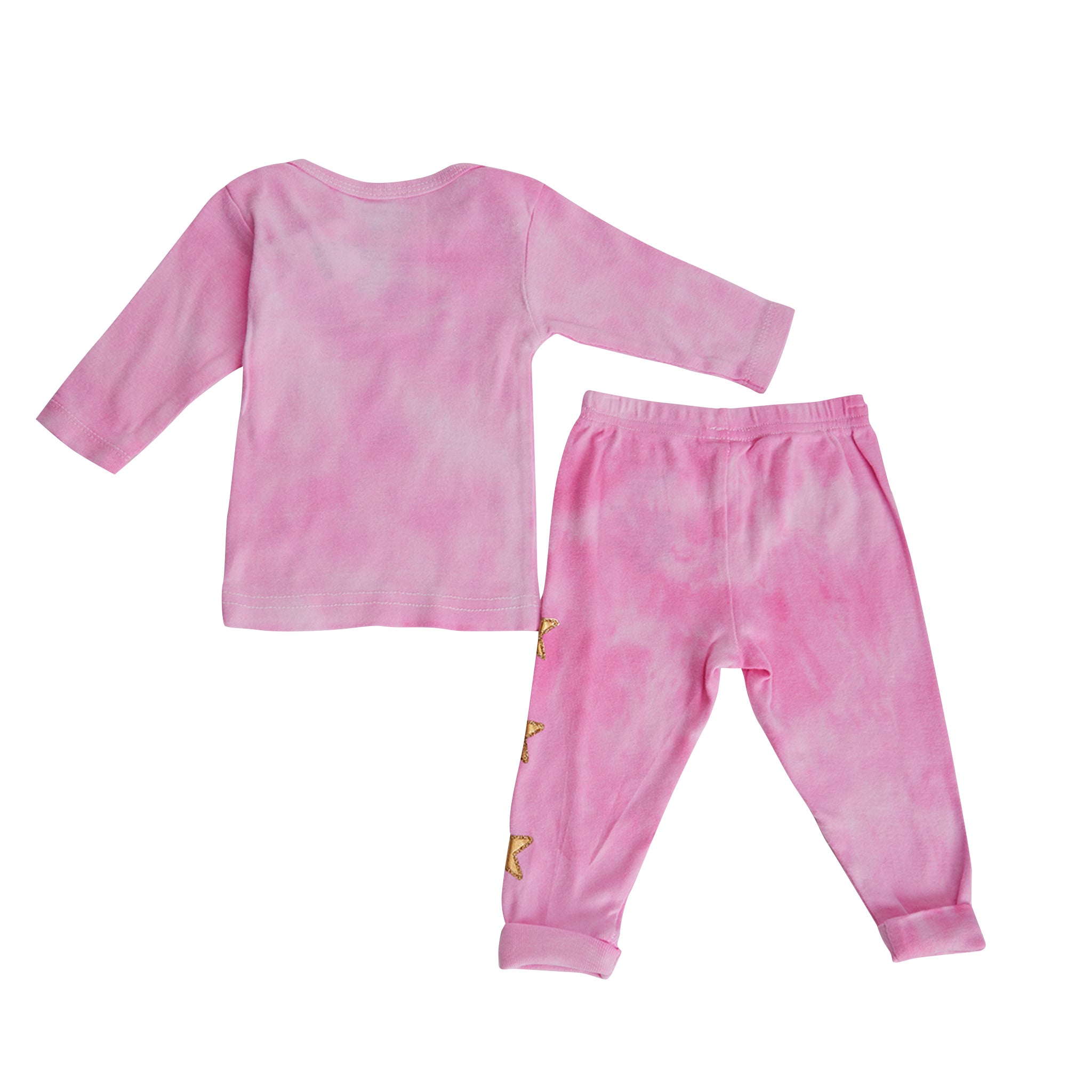 2pc Pink Tie Dye Baby Star Set - Denny's