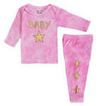 2pc Pink Tie Dye Baby Star Set - Denny's