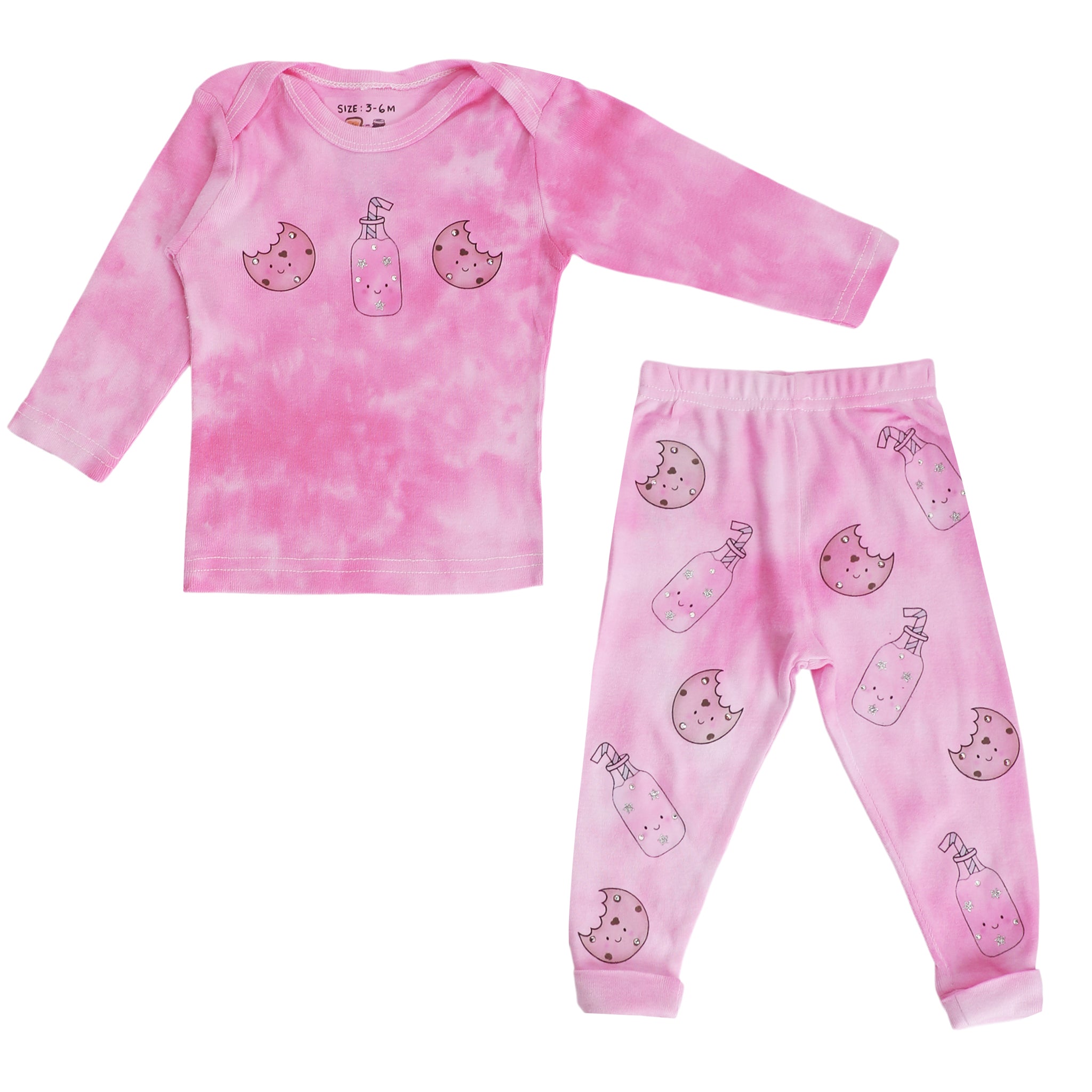 2pc Pink Tie Dye Cookies Set - Denny's