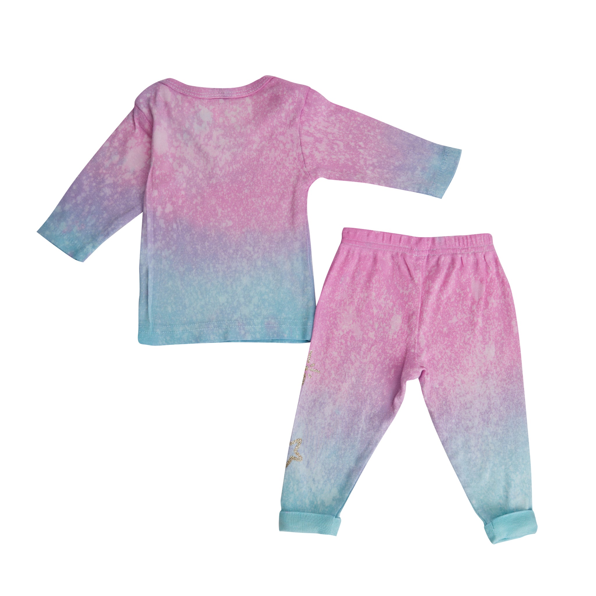 2pc Pink & Turquoise Tie Dye Love Set - Denny's