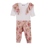 2pc New Floral Ruffle Onesie Set - Denny's