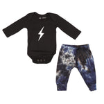 2 Piece Navy & Black Tie Dye Take Home Set - Denny's