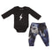2 Piece Navy & Black Tie Dye Take Home Set - Denny's