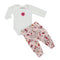 2pc Onesie Ivory Pink Rose Floral Set - Denny's