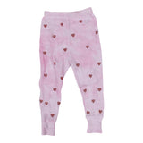 Two Piece Pink Tie Dye Set with Pink Glitter Hearts - Denny's