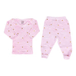 Pink Two Piece Set with Gold Stars - Denny's