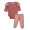 2pc Ruffle Thermal Onesis Heart Pant Set - Denny's