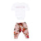 2 Piece Pant Set Sweet Heart Mauve Floral - Denny's
