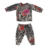 2 Piece Leopard Floral Set - Denny's