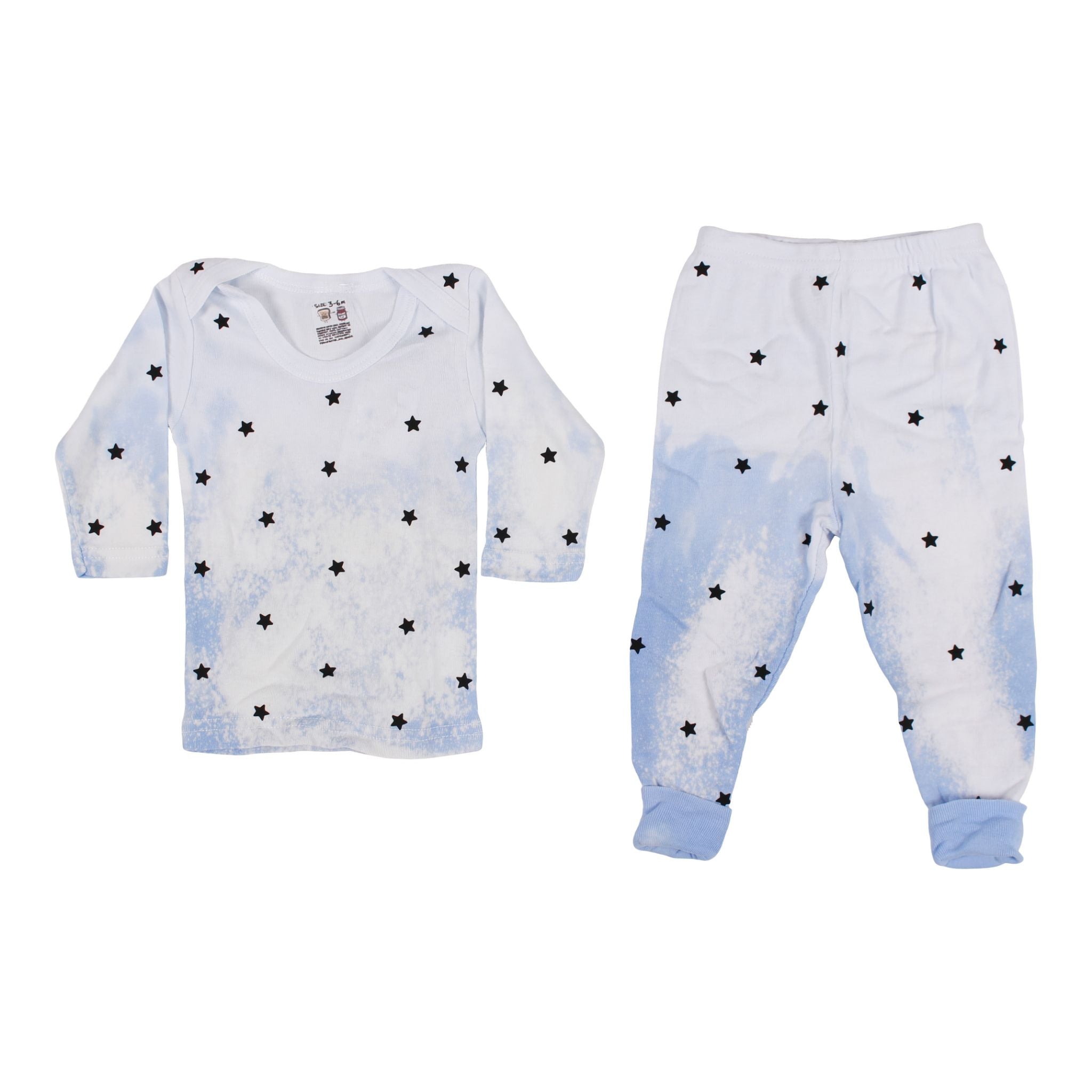 Two Piece Set Tie Dye with Black Stars - Denny's