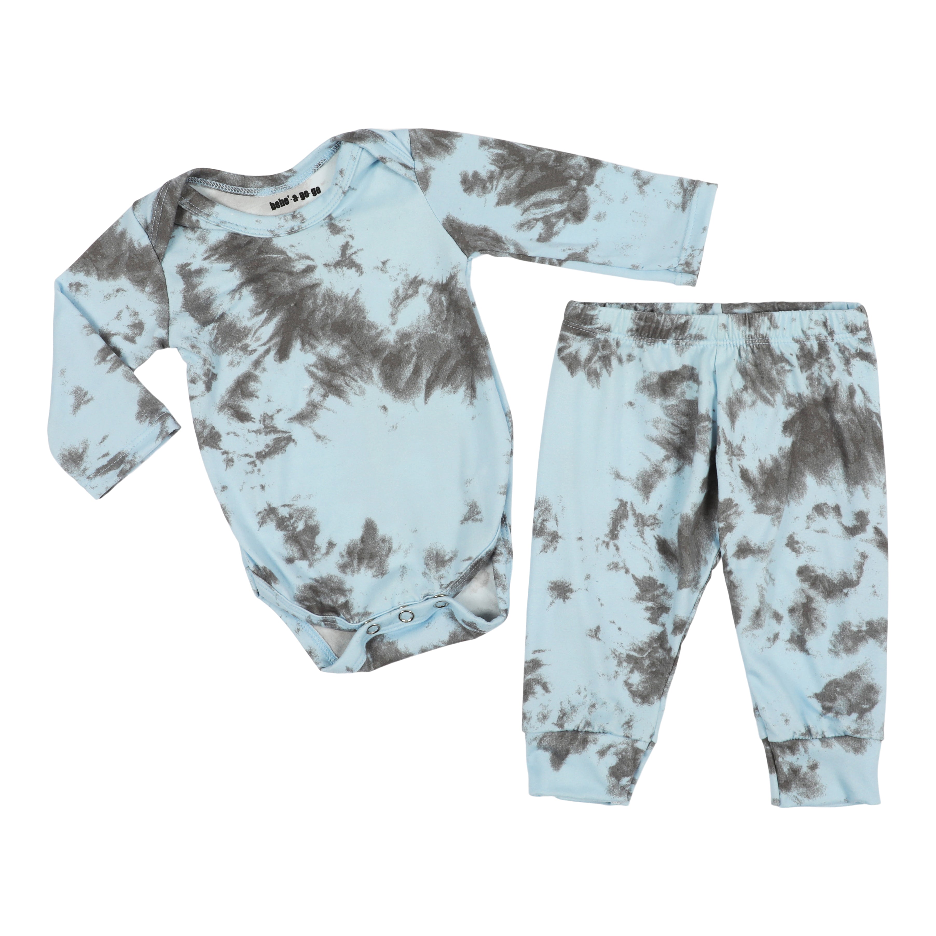2pc Blue/Grey Tie Dye Onesie Take Home Set - Denny's