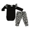Zebra Stripe 2pc Ruffle Onesie & Pant Set - Denny's
