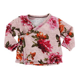 2 Piece Side Snap Mauve Floral - Denny's