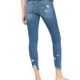 Mid Rise Distressed Crop Skinny Jean - Denny's