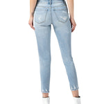 Mid Rise Distressed Crop Skinny Jean - Denny's