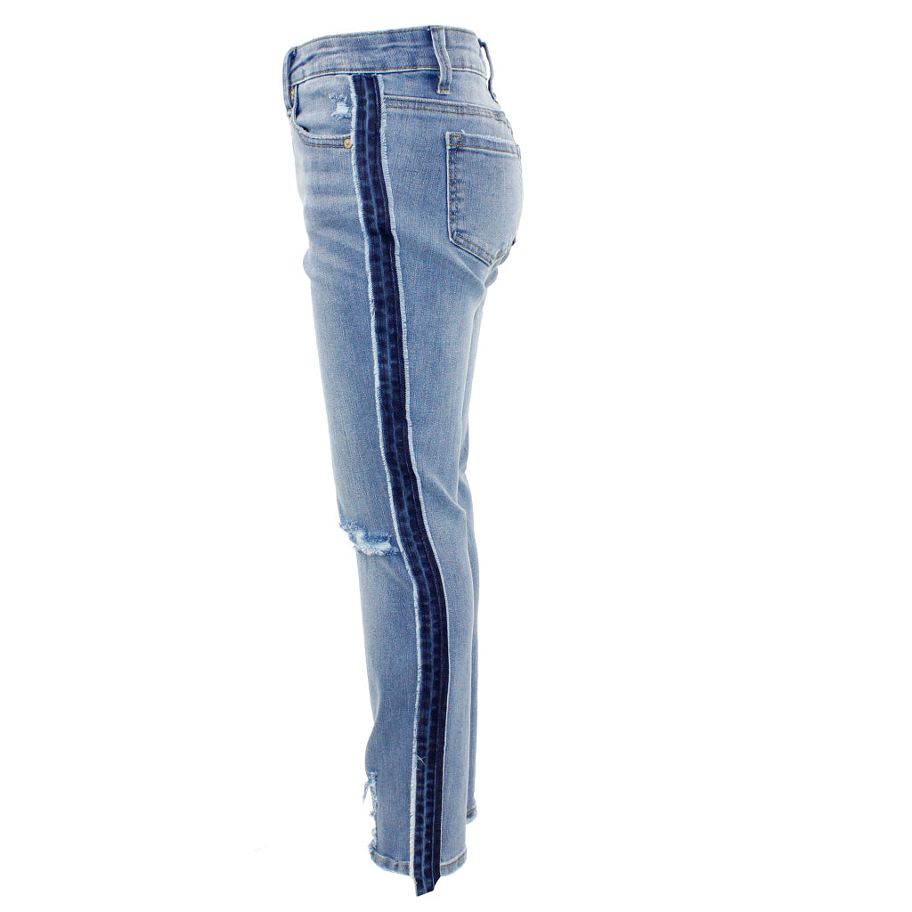 Show & Tell Skinny with Navy Stripe - Denny's
