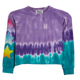 Ombre Stars Sleeve Dip Dye Payton Sweatshirt - Denny's