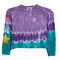 Ombre Stars Sleeve Dip Dye Payton Sweatshirt - Denny's