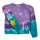 Ombre Stars Sleeve Dip Dye Payton Sweatshirt - Denny's
