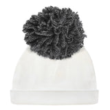 Hat with Charcoal Yarn Pom - Denny's