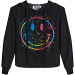 Smiley Splatter Hacci Hoodie - Denny's