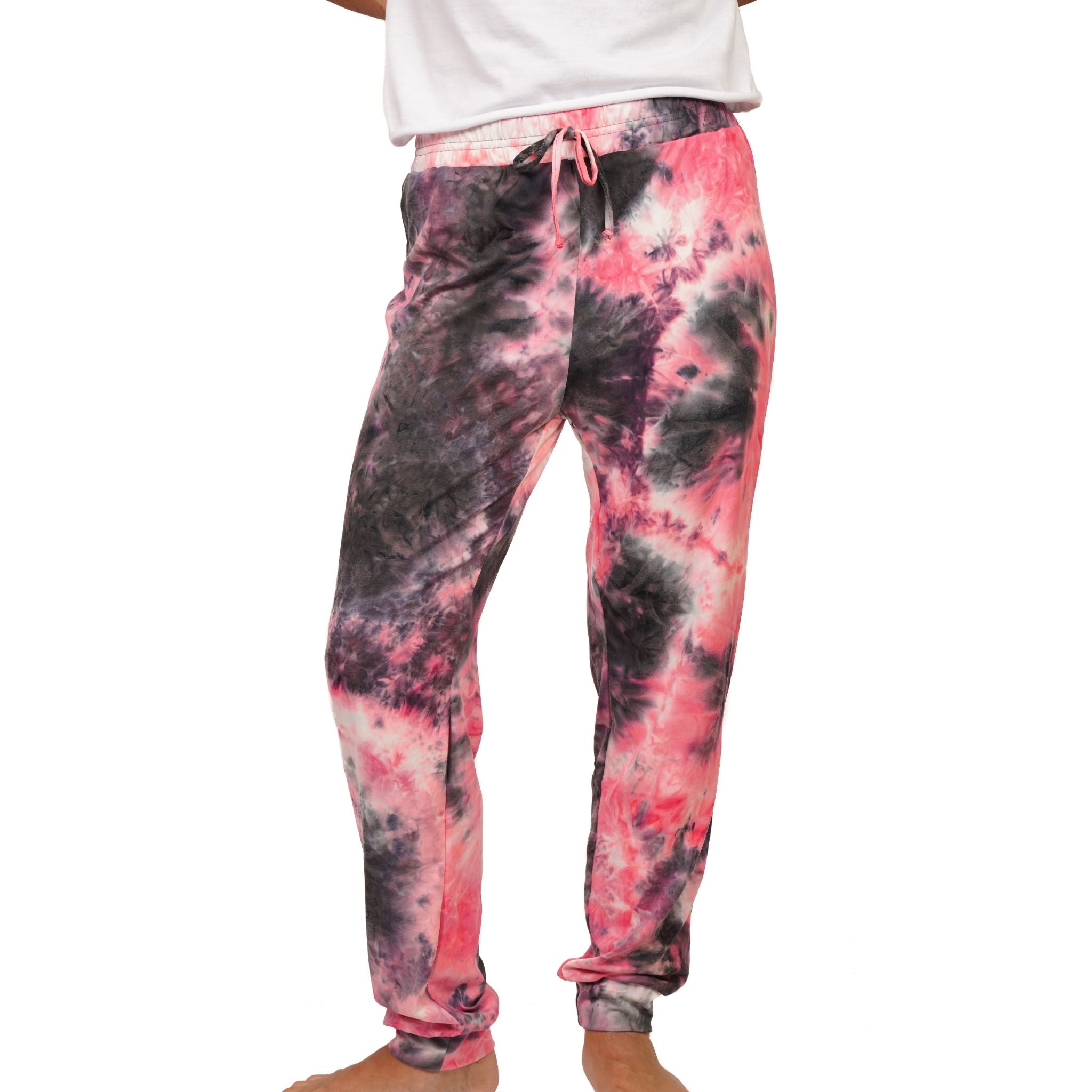 Pink & Black Tie Dye Jogger - Denny's