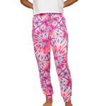 Pink & Purple Spiral Tie Dye Jogger Girls 7-14 - Denny's