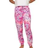 Pink & Purple Spiral Tie Dye Jogger Girls 7-14 - Denny's