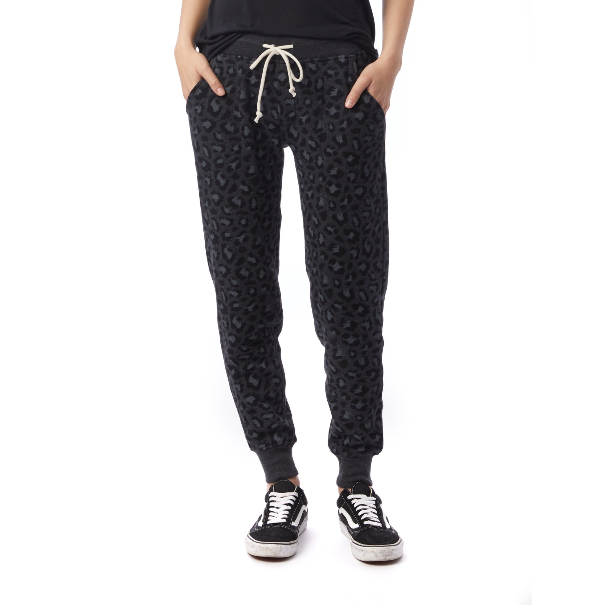 Leopard Burnout French Terry Jogger - Denny's