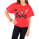 Rolling Stones Tee with Splatter Patches - Denny's