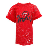 The Rolling Stones Tee with Splatter Distressed - Denny's