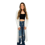 Vneck Long Cardigan Sweater - Denny's