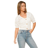 Cropped Cardigan Sweater - Denny's