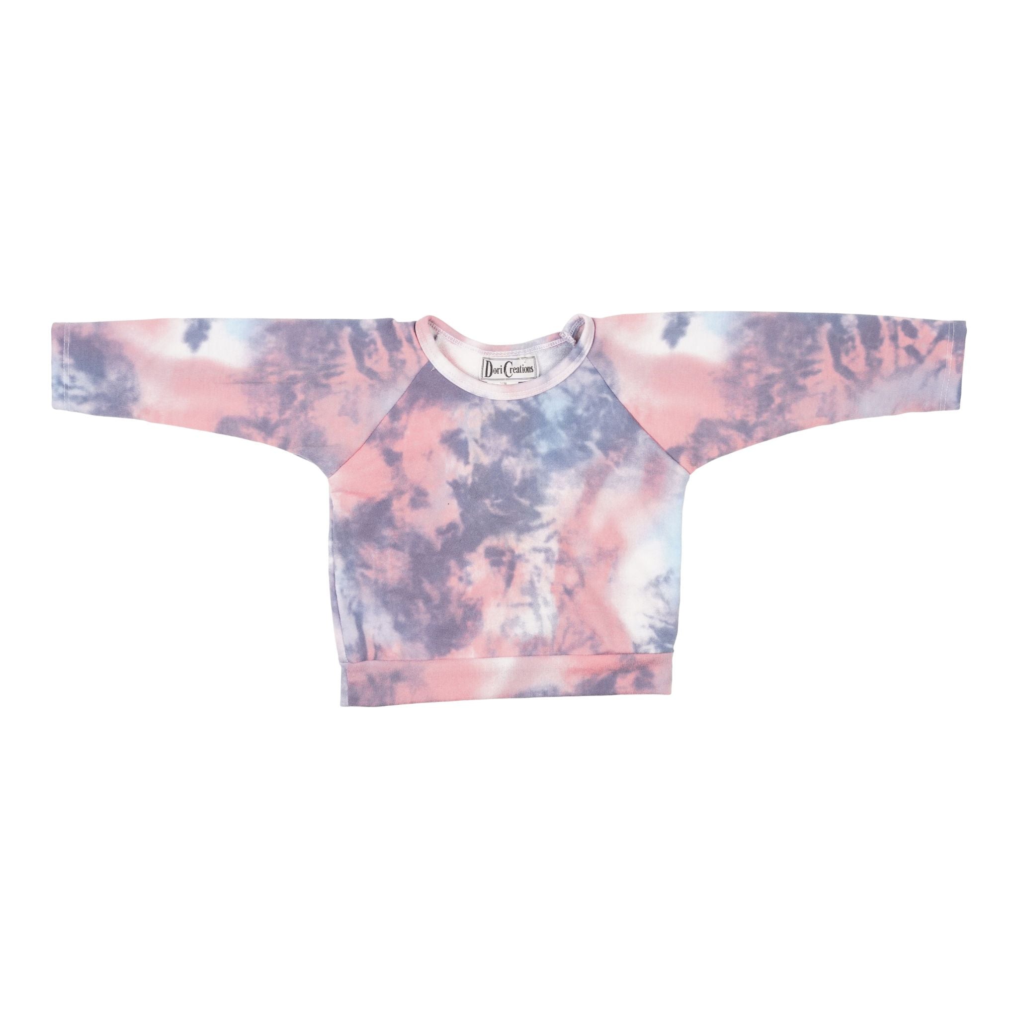 Denim & Peach Tie Dye Sweatshirt - Denny's