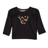 Velvet Leopard Heart Sweatshirt - Denny's