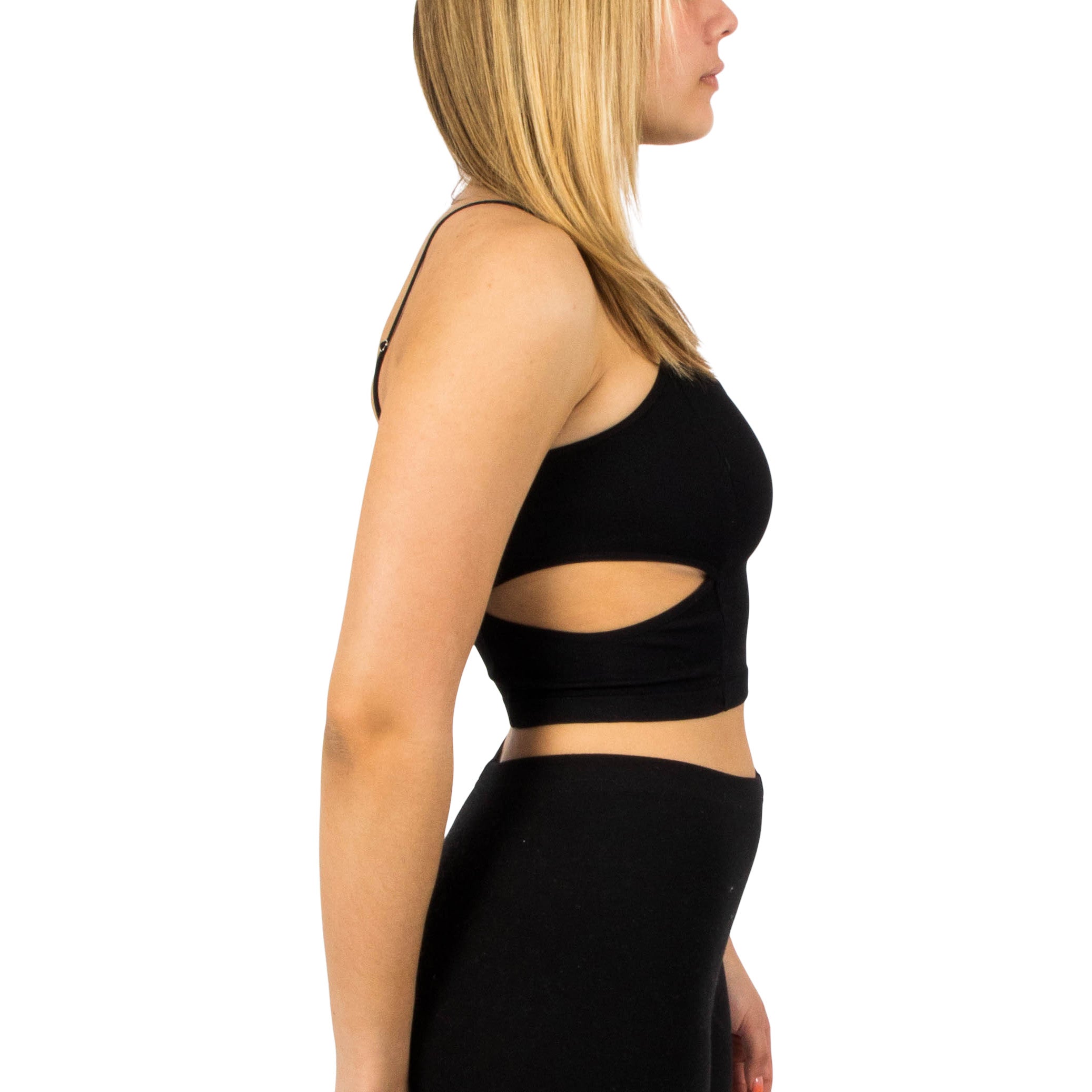 RIbbed Seamless Side Cutout Cami - Denny's