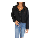 Knit Zip Cardigan - Denny's