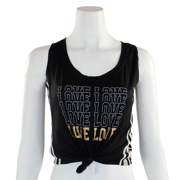 Sleeveless Love Knotted Tee - Denny's