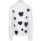 Long Sleeve Top with Cut Sleeves and with Hearts - Denny's