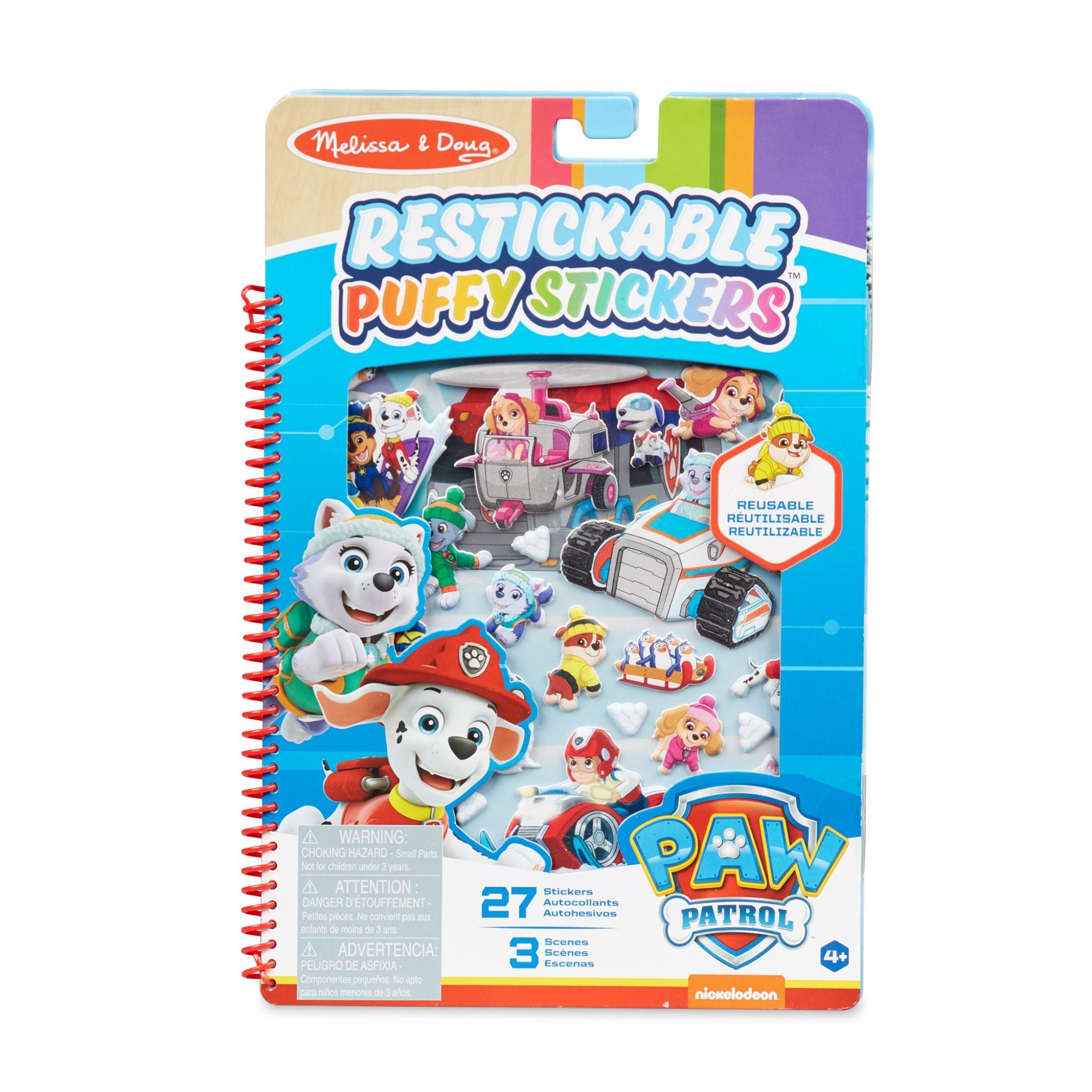 Paw Patrol Jakes Mountain Puffy Stickers - Denny's