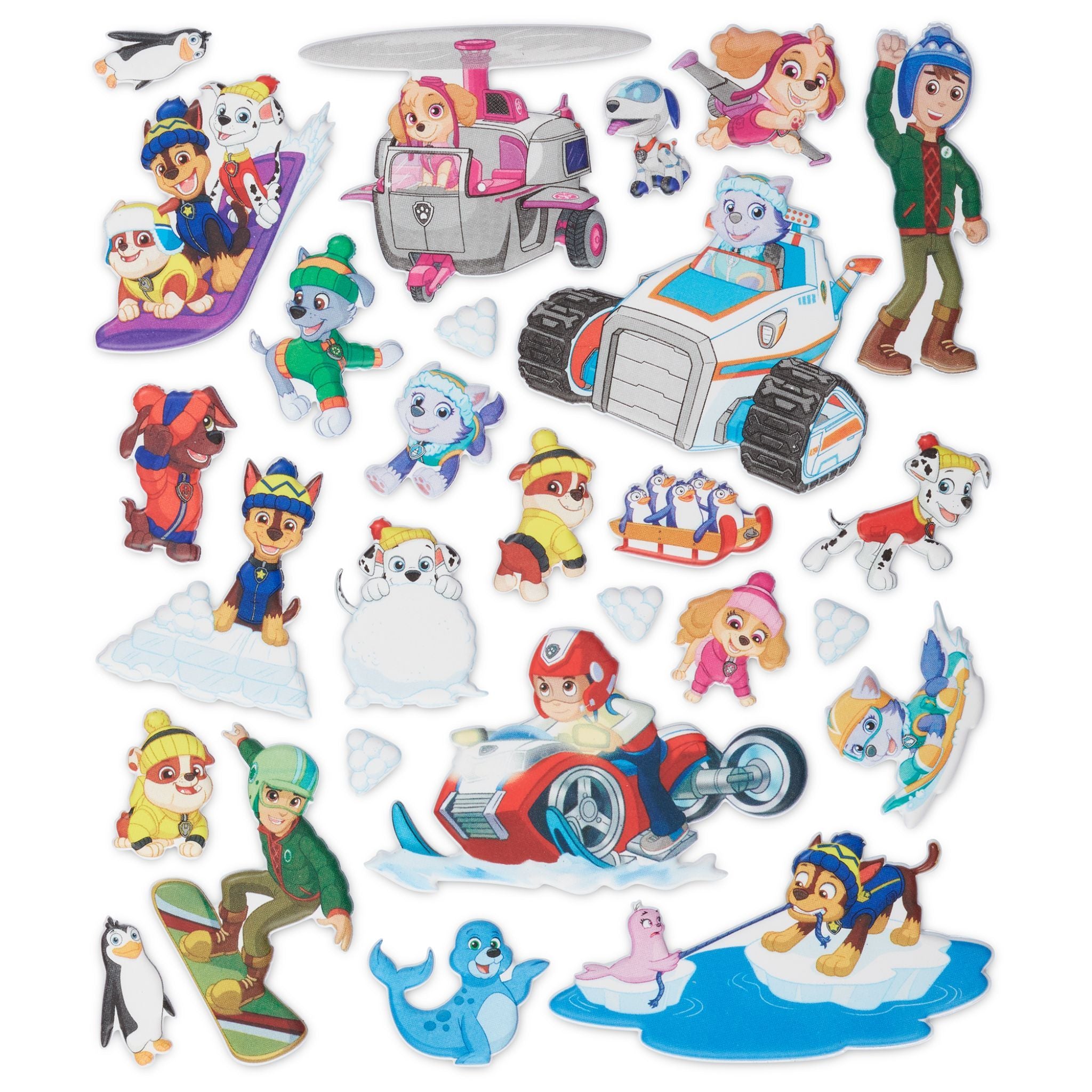 Paw Patrol Jakes Mountain Puffy Stickers - Denny's