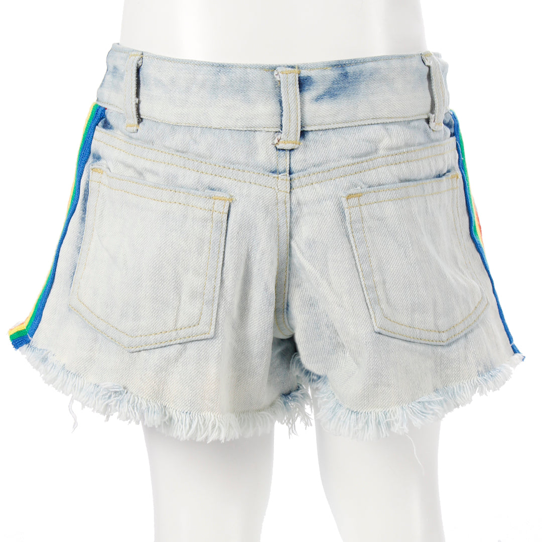 Denim Short with Rainbow Taping - Denny's