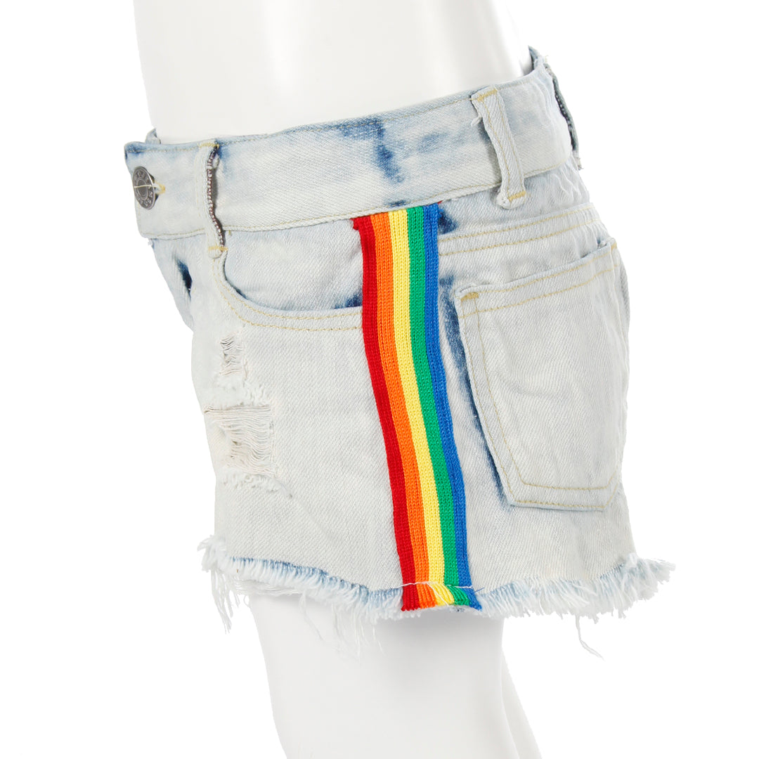 Denim Short with Rainbow Taping - Denny's