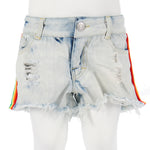 Denim Short with Rainbow Taping - Denny's