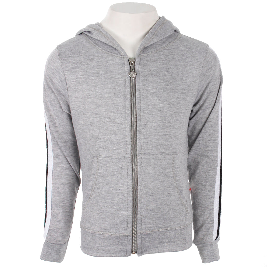 Zip Hoody with Black Stripe - Denny's