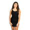 Shirred Mesh Overlay Mini Dress - Denny's