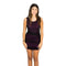 Shirred Mesh Overlay Mini Dress - Denny's